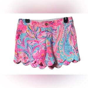 NWT Lilly Pulitzer 5" Buttercup Mid Rise Short SZ 0